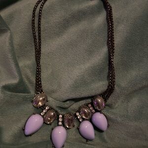 Baublebar Purple and Crystal Necklace